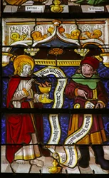 Vitrail représentant Saint Jean et le Prophète Zacharie